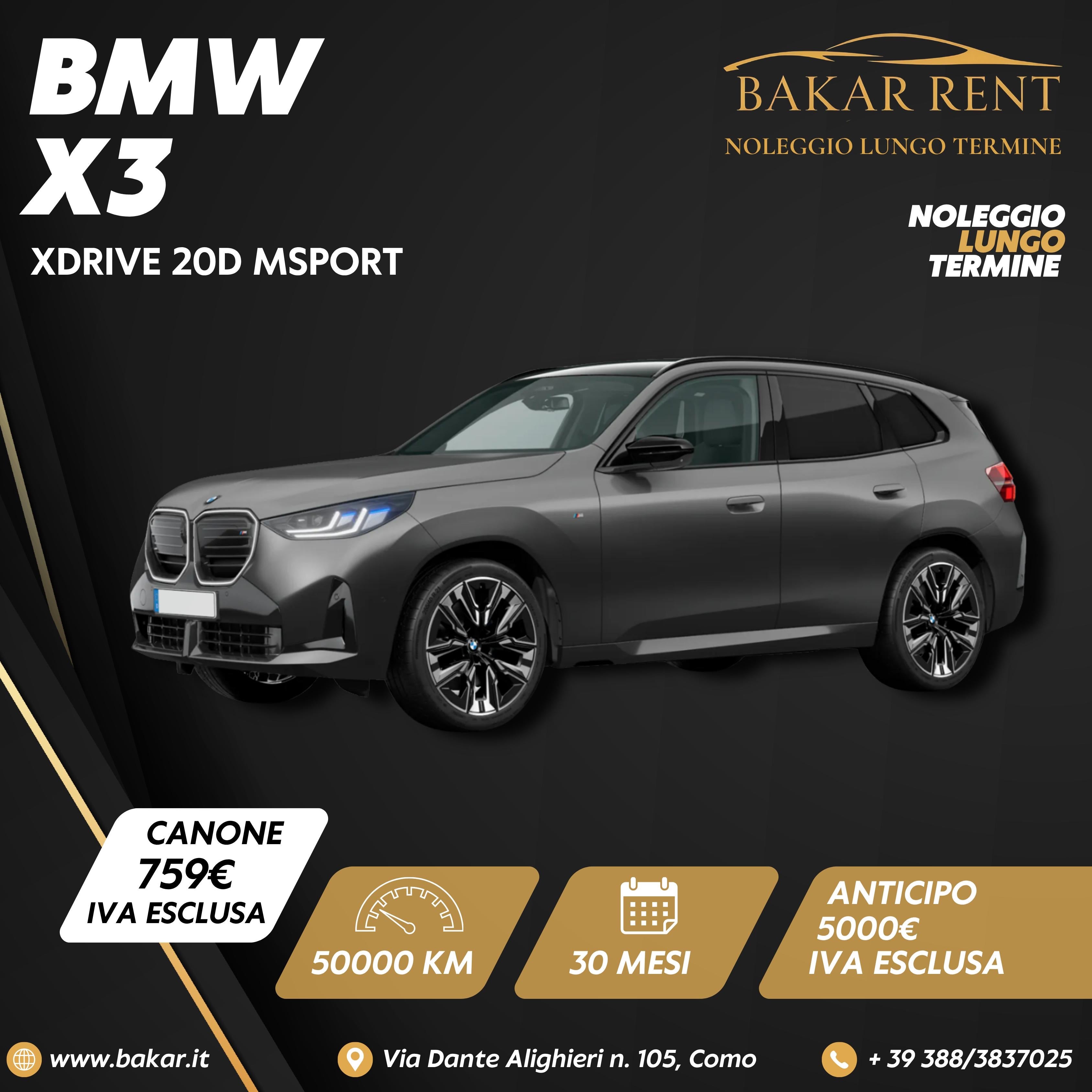 BMW X3 XDRIVE 30D MSPORT