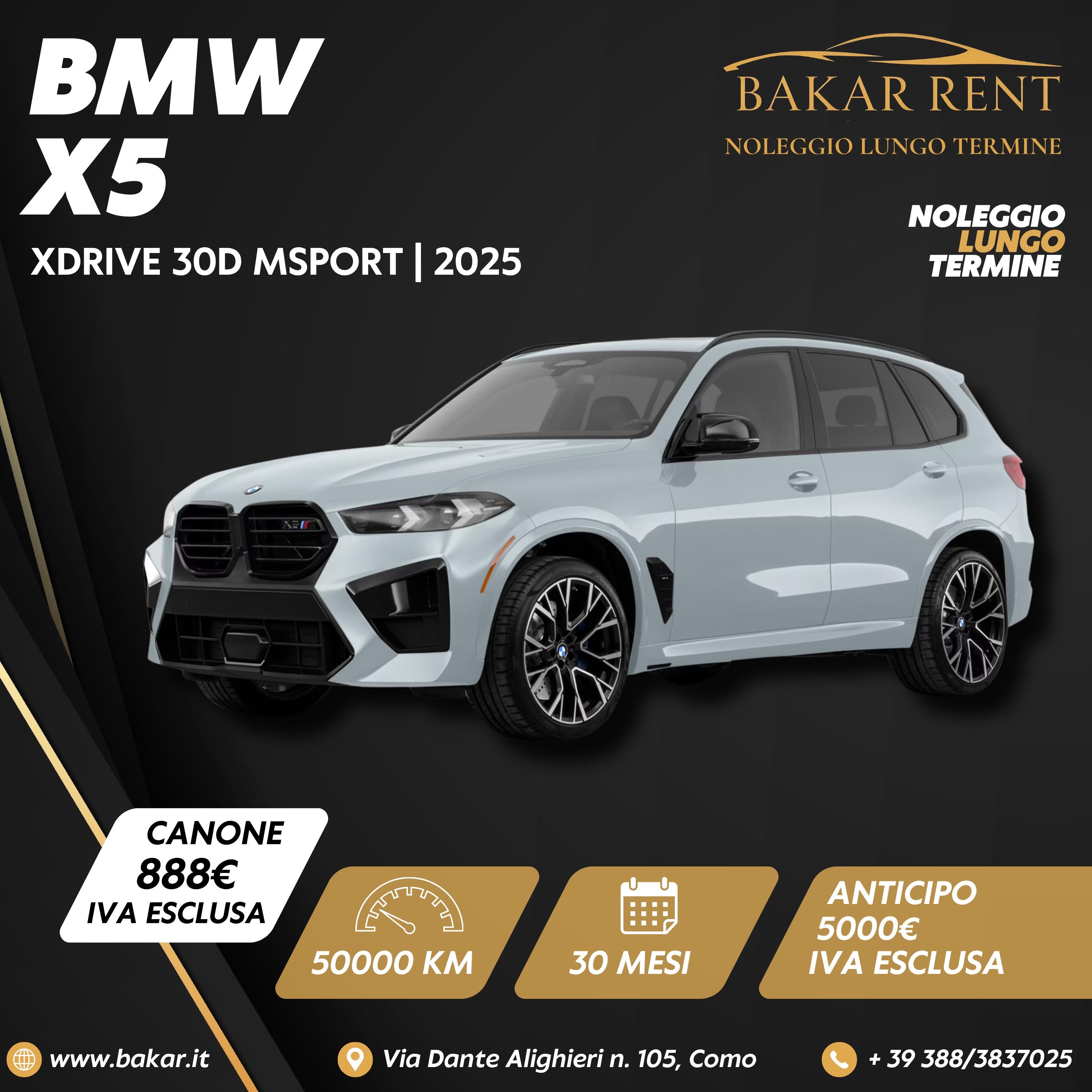 BMW X5 XDRIVE 30D MSPORT 2025