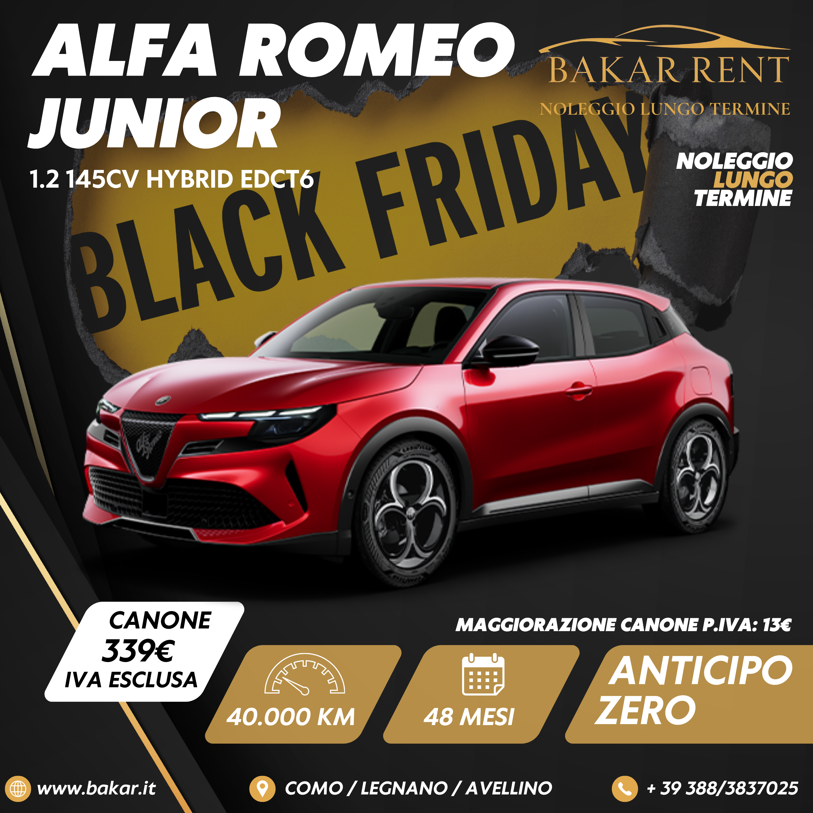 ALFA ROMEO JUNIOR 1.2 HYBRID 145CV