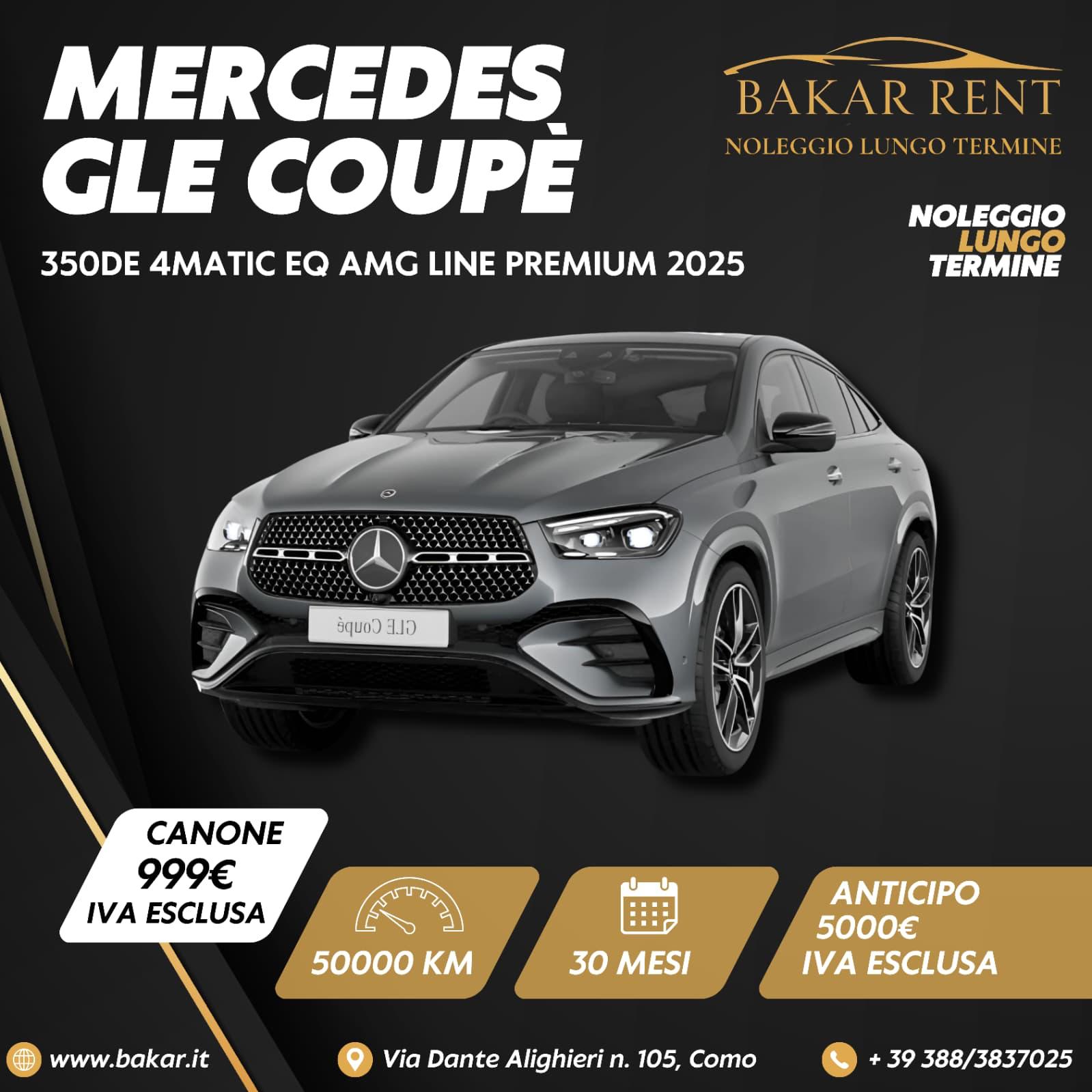 Mercedes GLE Coupé 350de 4matic AMG LINE PREMIUM 2025