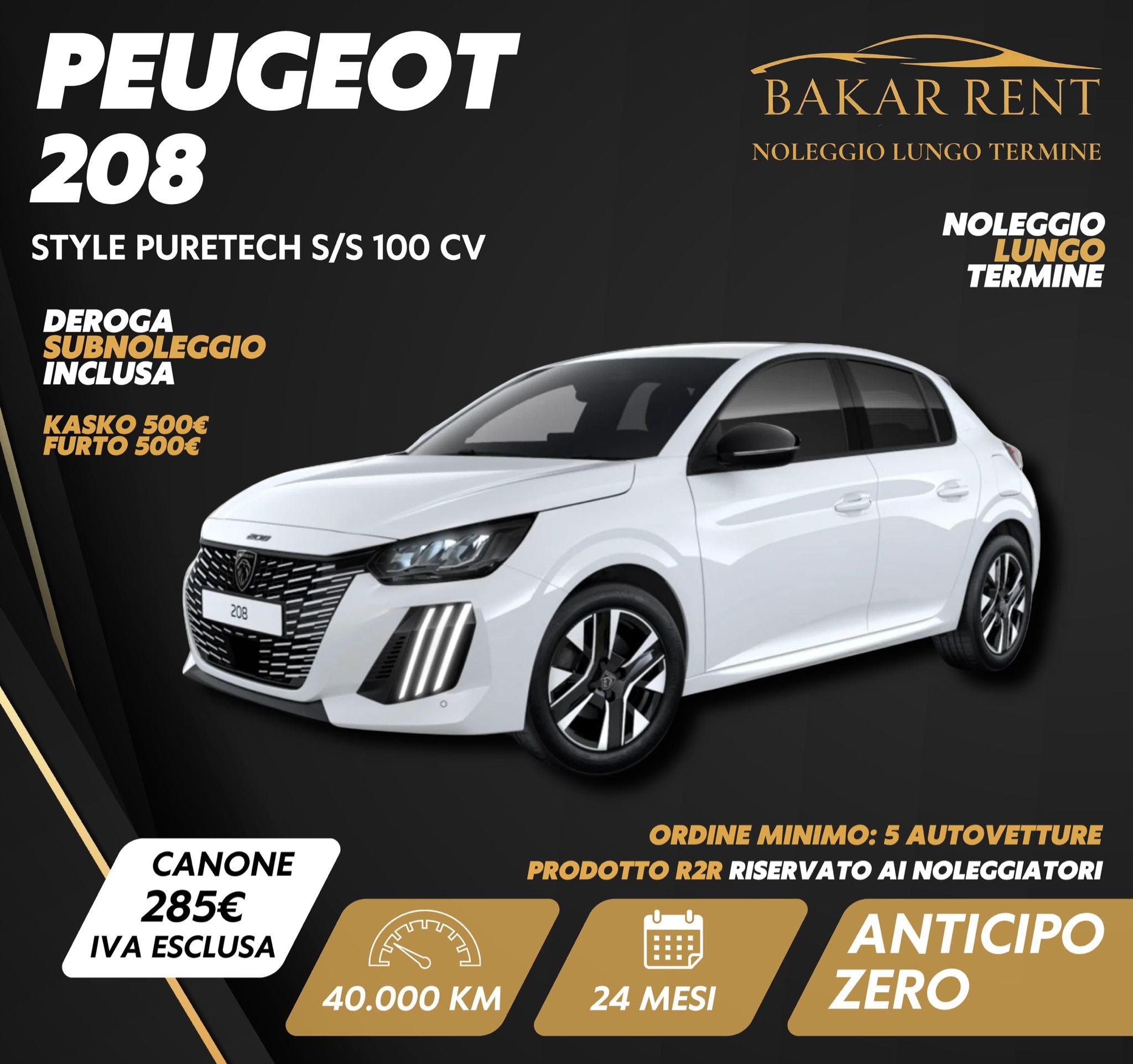 PEUGEOT 208 STYLE PURETECH S/S 100CV
